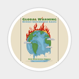 Global Warming T Magnet